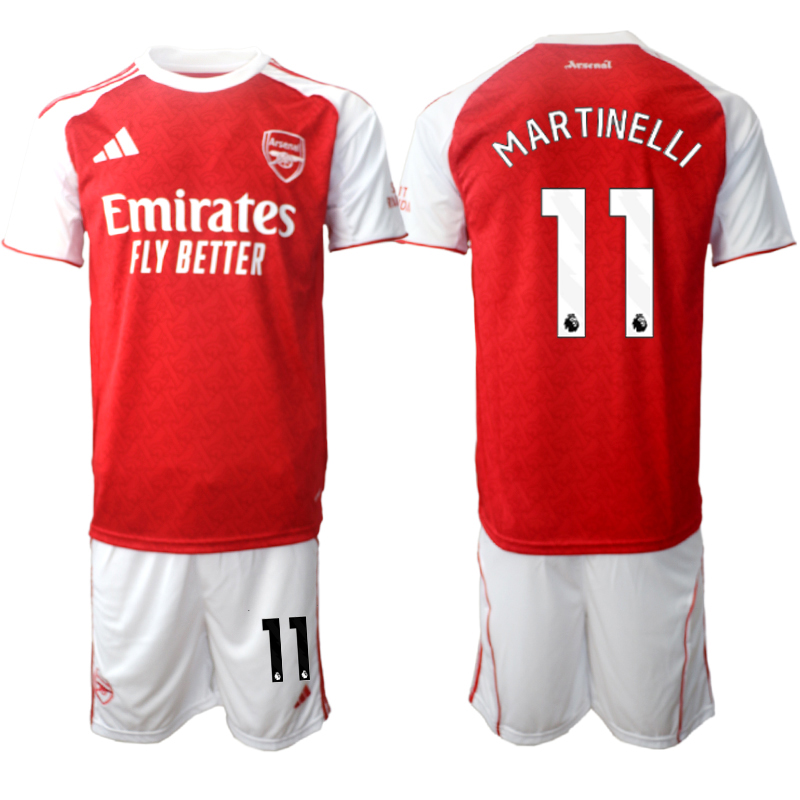 Men 2025-2026 Club Arsenal home red 11 Soccer Jersey 01